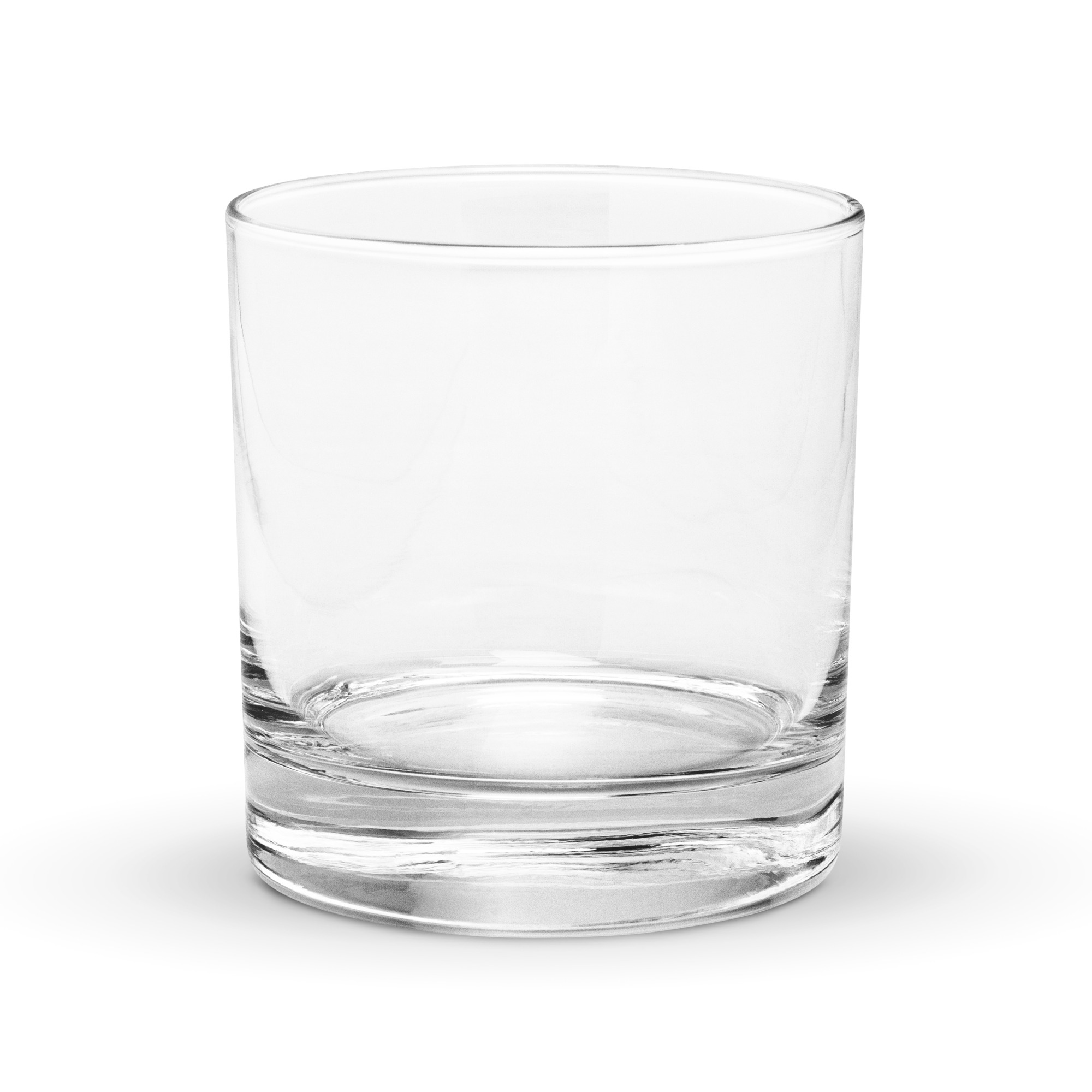 Back of the SCWR rocks glass, plain glass